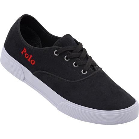 Tenis Polo Casual de Lona em Tecido Masculino Malbeck Preto - Tênis Masculino - Magazine Luiza