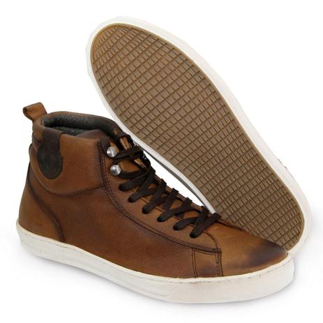 tenis polo couro masculino