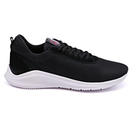 Tênis Preto Masculino Sneaker Sola Branca Para Corrida e Caminhada -  ConffortTop - Tênis de Corrida - Magazine Luiza