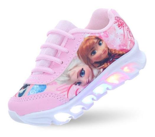 tênis princesa frozen do Gelo LED luz infantil meninas rosa - PC - Calçados  Infantis - Magazine Luiza