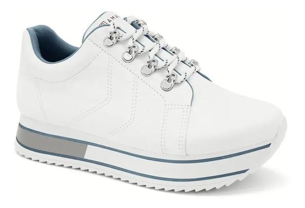 tênis feminino chunky alto tratorado branco