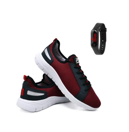 Tênis Sapatenis Adulto e Infantil Masculino Com Relogio Digital - REF -  Sapatênis Masculino - Magazine Luiza