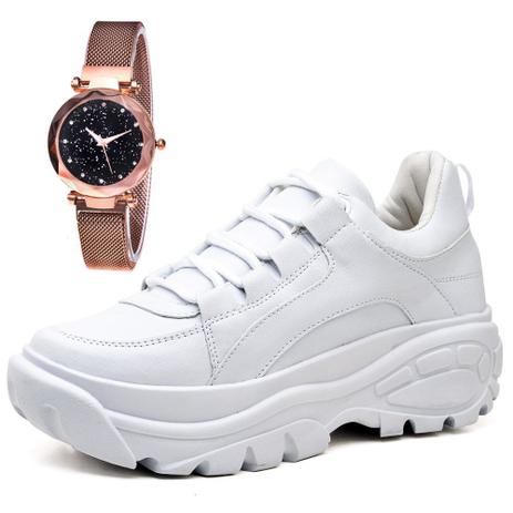 Tênis Sapatênis Casual Plataforma City Com Relógio Gold Feminino JUILLI  728LI - Tênis Feminino - Magazine Luiza