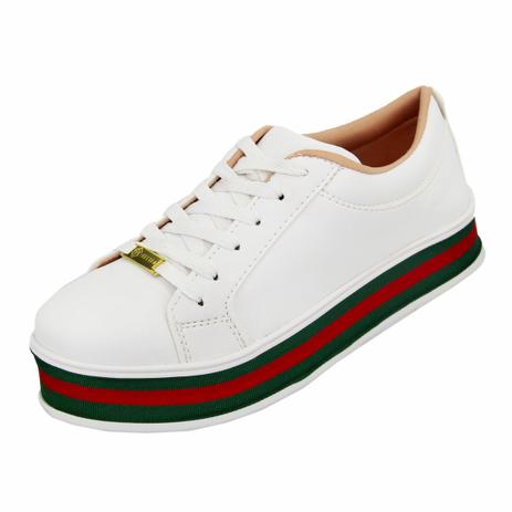 Tênis Sapatenis Flatform Casual Sola Alta Selten Branco - Sapatênis Feminino - Magazine Luiza
