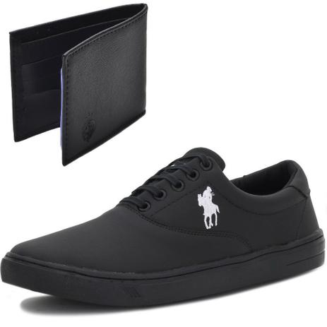 Kit Tênis Casual Polo Plus Sapatênis Masculino Almofadado + Boné Branco no  Shoptime