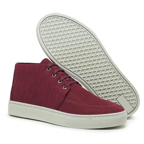 Tênis Cano Alto Masculino Rock Fit Strokes Vermelho | ROCK FIT