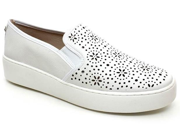 Tênis Slip On Bottero BotMit 292806 Couro Branco Menor preço em Tênis Slip On Bottero BotMit 292806 Couro Branco