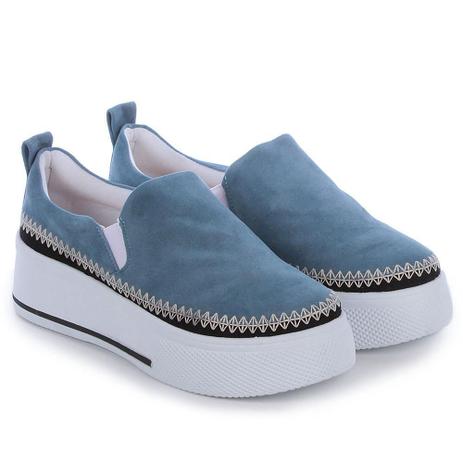 tenis slip on plataforma feminino
