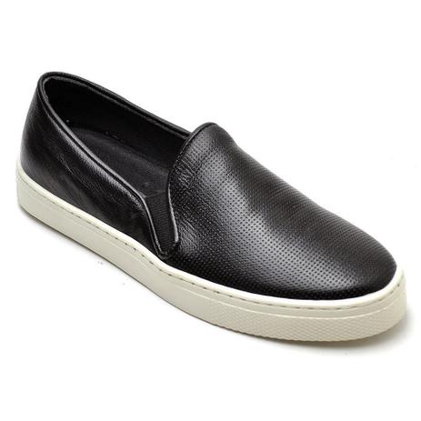 tenis slip couro
