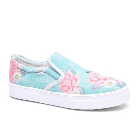 tenis slip on estampado