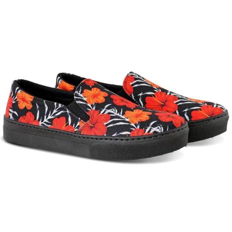 tenis slip on floral