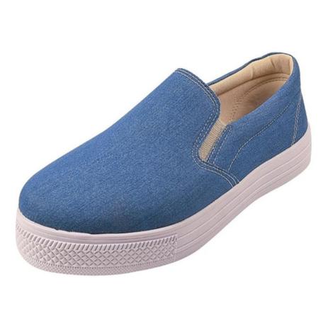 Tênis Slip On Feminino Jeans Liso Confortável Casual - Rosa Chic Calçados -  Slipper / Slip On Feminino - Magazine Luiza