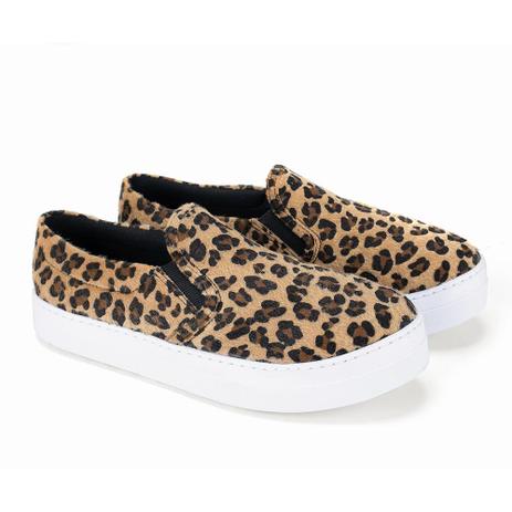 tenis slip on feminino onça