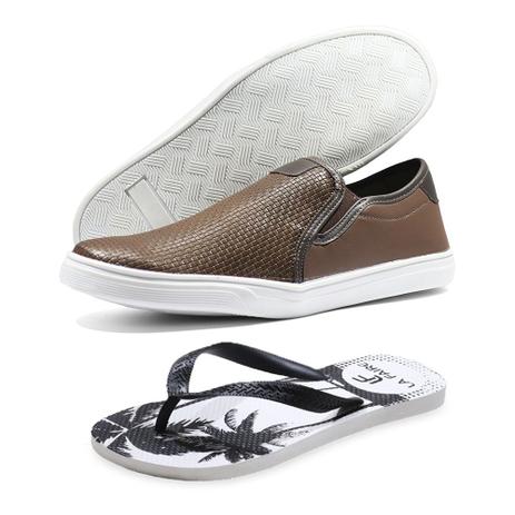 slip on masculino caramelo