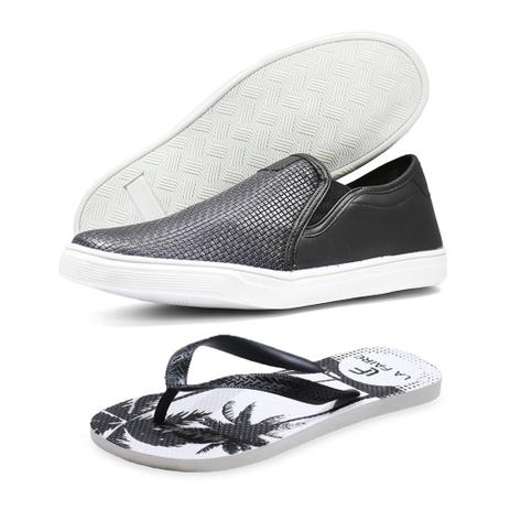 tenis slip on masculino preto