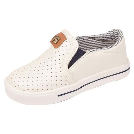Tênis Slip On Infantil Masculino Perfurado Solado Borracha - Kimimo Menor preço em Tênis Slip On Infantil Masculino Perfurado Solado Borracha - Kimimo