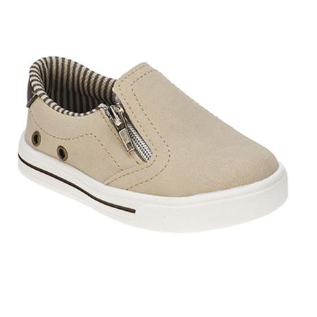 Tênis Slip on Infantil Menino Zíper Bege - Pequito - Slipper / Slip On  Infantil - Magazine Luiza