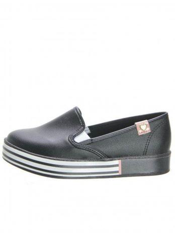 tênis molekinha menina liso preto