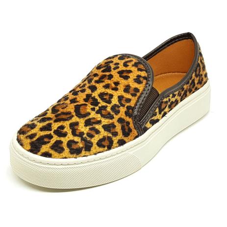 slip on feminino de onça