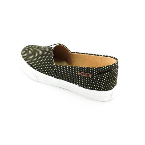 slip on feminino dourado