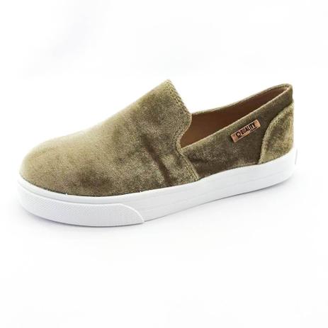 tenis slip on bege