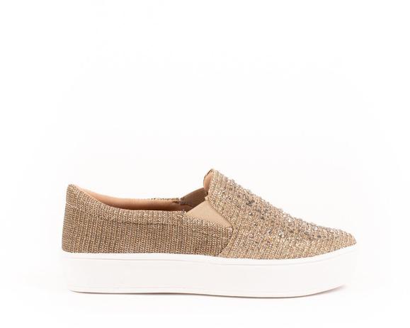 Tênis Slip-On Sola Branca Sintético Dourado com Strass CBK - CHIBINSKI -  Outros Moda e Acessórios - Magazine Luiza
