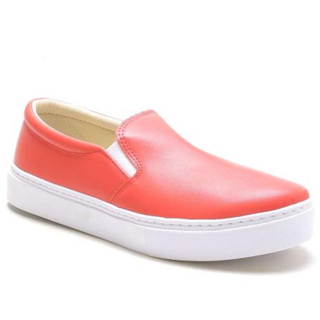 slip on vermelho feminino