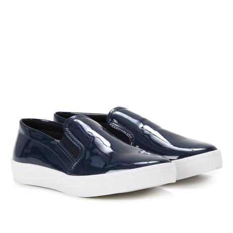 Tênis Slip On Via Uno Verniz Feminino