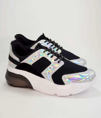 tenis vizzano nobuck preto