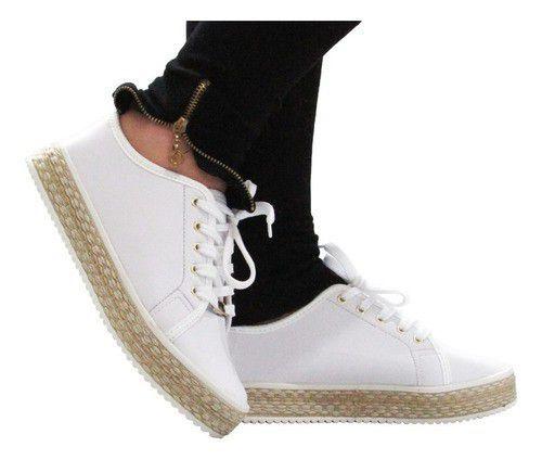 Tênis Sola de Corda Nobuck Rosê - Floré