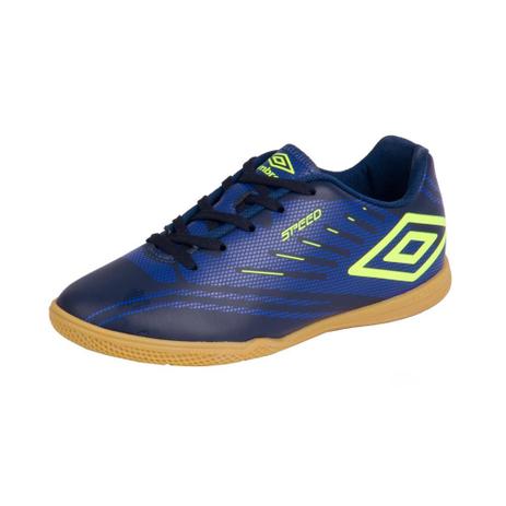 Tênis Umbro Futsal Indoor Speed Iv Jr Marinho/Royal/Limão Menor preço em Tênis Umbro Futsal Indoor Speed Iv Jr Marinho/Royal/Limão