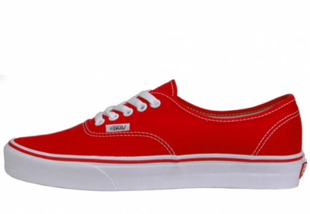 tenis vans authentic red