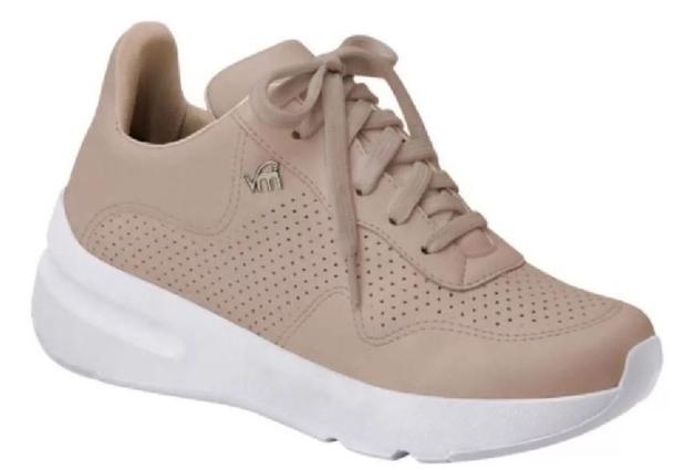 tênis casual feminino sola alta flatform via marte