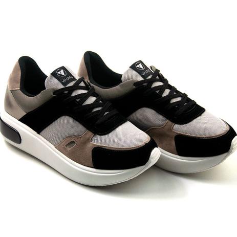 Tênis Feminino Salto Embutido Velcro Via Uno | Marisa