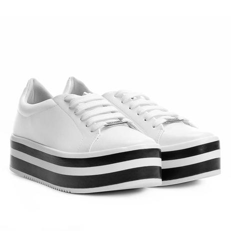 tenis vizzano branco com preto