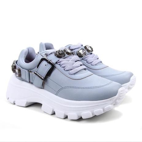 tenis com pedraria vizzano