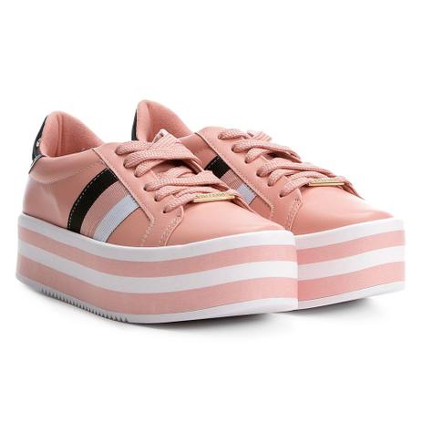 tenis vizzano flatform rosa