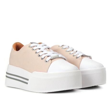 tênis vizzano flatform listrado feminino