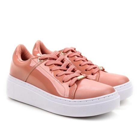 tênis flatform vizzano espadrille rosa