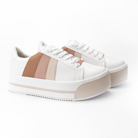 tenis vizzano pelica branco