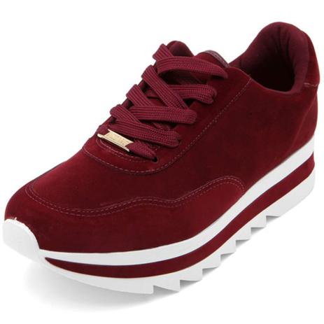 tênis vizzano flatform listrado feminino