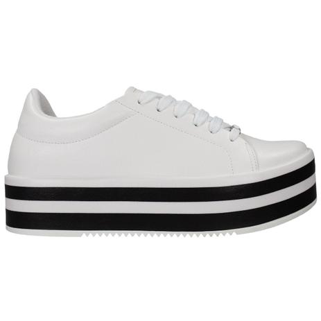 tênis vizzano flatform listrado feminino