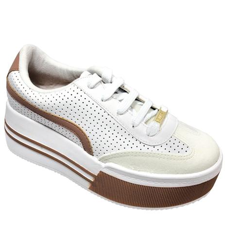 tenis vizzano branco plataforma