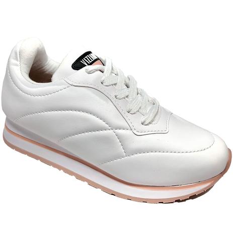 tenis branco plataforma vizzano