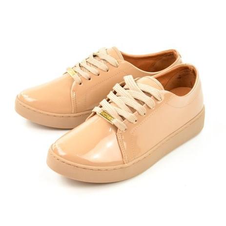 tenis vizzano bege verniz