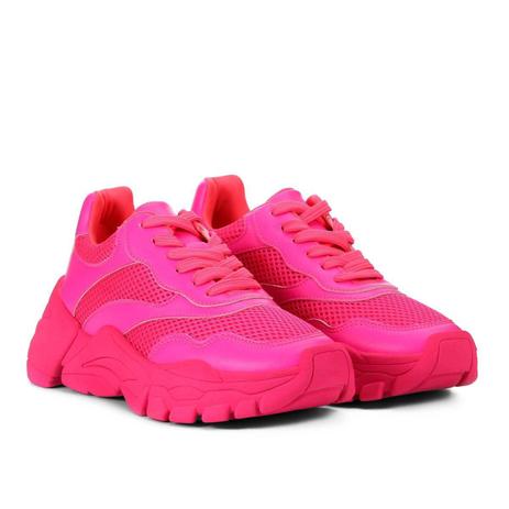 HOT Pink Chunky Sneakers Zatz Tênis Chunky Sneakers Zatz