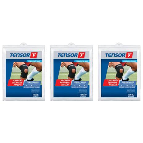 Tensor 8212 Joelheira Neoprene Patelar C/ Furo M (Kit C/03) Menor preço em Tensor 8212 Joelheira Neoprene Patelar C/ Furo M (Kit C/03)