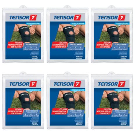 Tensor 8313 Joelheira Neoprene Reforço C/ Furo G (Kit C/06) Menor preço em Tensor 8313 Joelheira Neoprene Reforço C/ Furo G (Kit C/06)