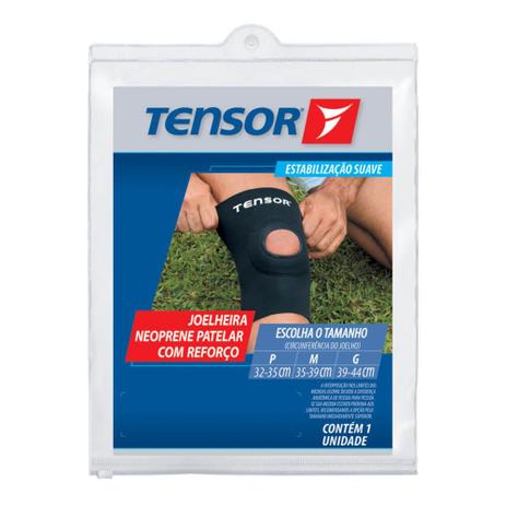 Tensor 8313 Joelheira Neoprene Reforço C/ Furo G Menor preço em Tensor 8313 Joelheira Neoprene Reforço C/ Furo G