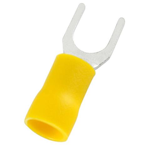 Terminal forquilha pré-isolado amarelo 6mm² furo ø4 (m4) 100 pçs - mceig Menor preço em Terminal forquilha pré-isolado amarelo 6mm² furo ø4 (m4) 100 pçs - mceig